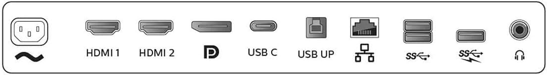 PHILIPS Brilliance 499P9H 49' SuperWide Curved Monitor, Dual QHD 5120x1440 32:9, USB-C Docking, KVM Switch, HDMI/DisplayPort, Windows Hello Pop-Up Webcam, SmartErgoBase, LightSensor (Renewed)