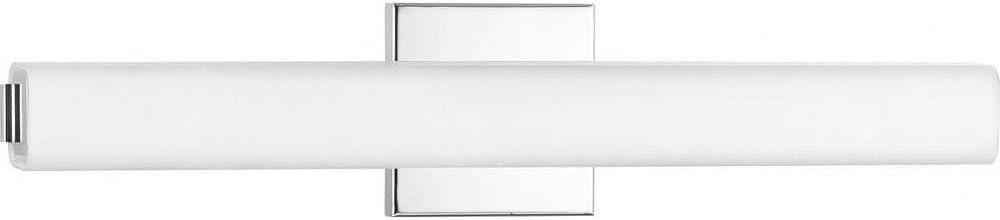 Progress Lighting Beam LED Collection 22' Etched Opal Glass Modern Bath Vanity Light Polished Chrome