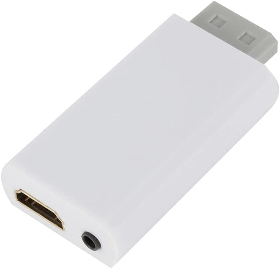 WII to HDMI Converter Full HD 1080P Wii 2 3.5mm Audio for PC HDTV Monitor Display to Adapterr (Color : As Shown, Size : One Size)