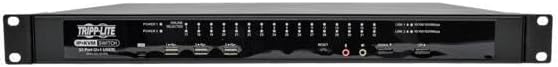 Tripp Lite 32-Port Cat5 IP KVM Switch, 1U Rack-Mount, 2+1 User, RJ45, USB, PS/2, Serial, VGA or DVI, TAA (B064-032-02-IPG)