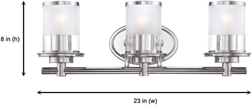 DESIGNERS FOUNTAIN 3-Light Essence Bathroom Vanity Lights Fixture, 23.25 Inch Wall Mount Sconce for Bedroom or Over Mirror, Old Satin Brass, 6693-OSB