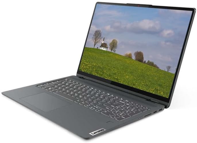 Lenovo IdeaPad Flex 5 16'' 2.5K (2560x1600) IPS Touchscreen 2-in-1 Laptop, Intel Core i7-1255U up to 1.7 GHz, 10C, 16GB RAM, 512GB SSD PCIe, Backlit, Fingerprint Reader, EAT Cloth, Black