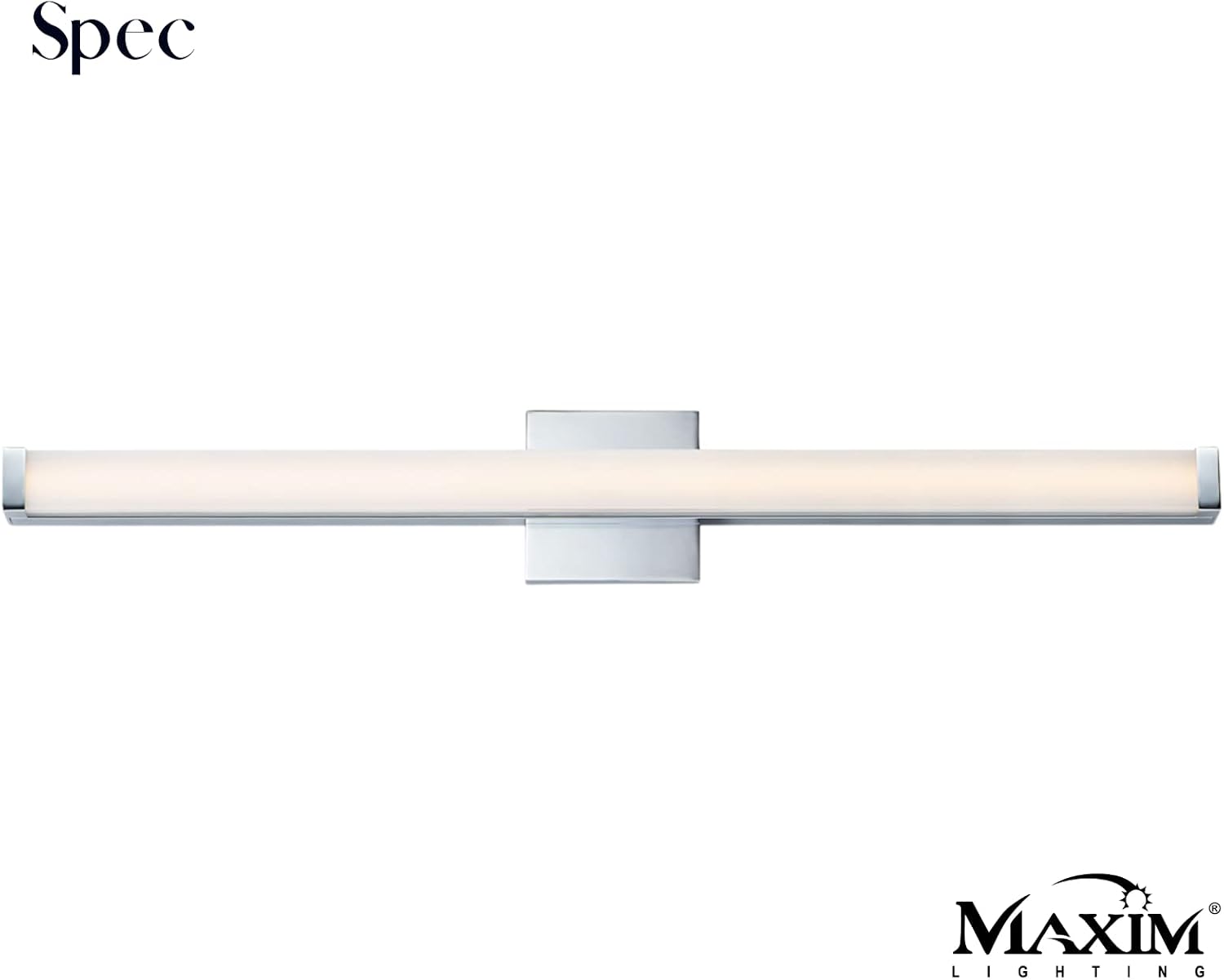 Maxim Lighting Spec Bath Vanity Light | Polished Chrome Aluminum Finish | Contemporary Indoor Light Fixture | Ideal for Bathrooms & Powder Rooms | Dimmable | Home Decor Light Fixture | 52006PC