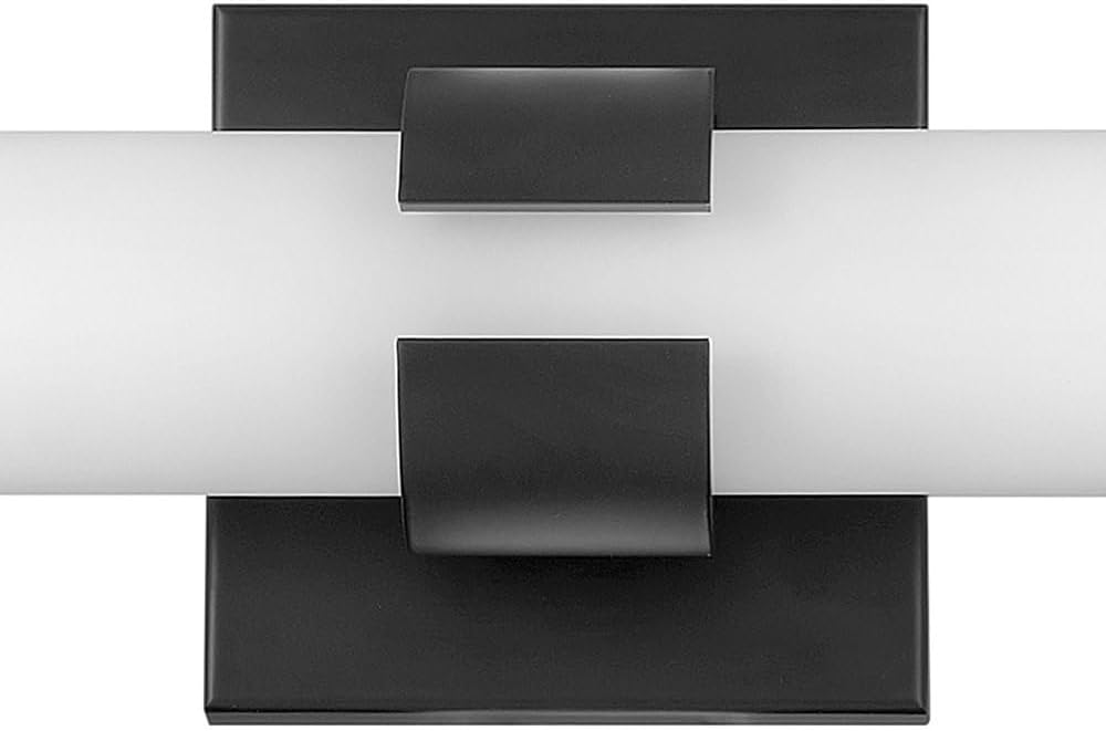 Hinkley Aiden Collection 22.75' Integrated LED 35W Bathroom Vanity Light Fixture, Black