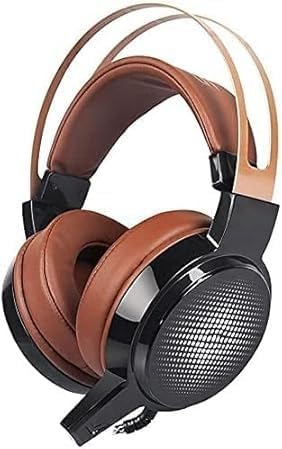 Gaming Headset with Microphone Compatible with PC Laptop Over-Ear Headphones Noise Canceling Mic 7.1 Stereo Surround Sound Colorful Dazzling Vibrating Gaming Headset