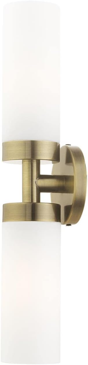 Livex Lighting, 15072-01, Aero, ADA Vanity Sconce, Antique Brass