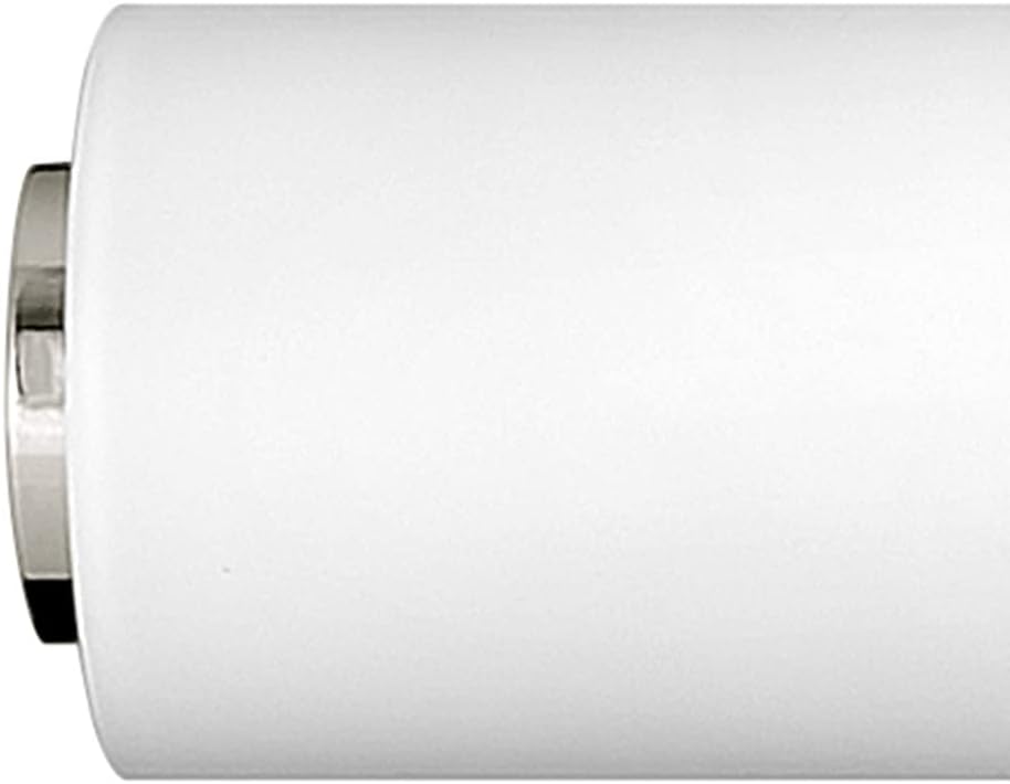 Hinkley Aiden 22.75' Integrated LED Bath Vanity Bar, Modern Baton Style, Etched White Glass, Mount Vertically or Horizontally, Polished Nickel Finish