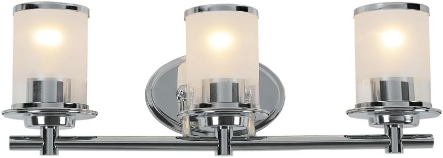 DESIGNERS FOUNTAIN 3-Light Essence Bathroom Vanity Lights Fixture, 23.25 Inch Wall Mount Sconce for Bedroom or Over Mirror, Old Satin Brass, 6693-OSB