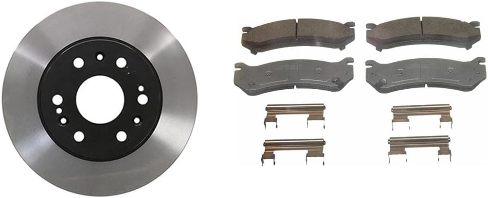 (4) Front Brake Pads and Rotors Kit Brake Pads Brake Rotors for Chevrolet Silverado 1500 2005-2007 for Chevy Silverado 1500 2005-2007#Replace 121.66057, 18041762