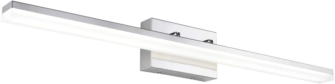 mirrea 36in Modern LED Vanity Light for Bathroom Lighting Dimmable 36w Chromed (Cold White 5000K)