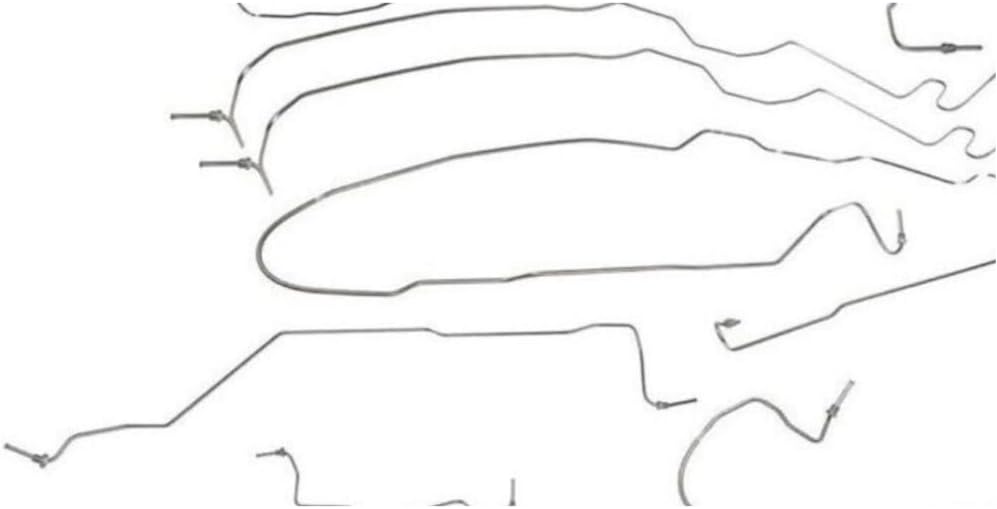 Brake Line Kit for Chevy for Silverado 2500HD Classic 2007 for Silverado 2500HD/3500 2003-2006,for GMC for Sierra 2500HD Classic 2007 for Sierra 2500HD/3500 2003-2006 (Stainless Steel)