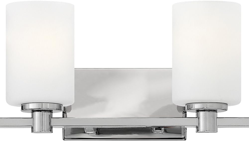 Hinkley Karlie Transitional Four Light Bathroom Vanity Fixture, Chrome