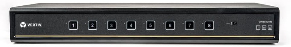 Vertiv Avocent Cybex SC900 Secure Desktop KVM Switch, Dual Head Monitor, 8 Port, Universal DisplayPort, Common Access Card, UHD 4K at 30Hz, NIAP Version 4.0 Certified, TAA Compliant (SC985DPH-400)