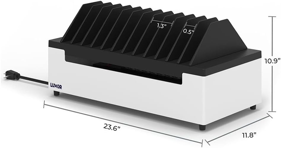 Luxor 12-Port USB Type-C Charging Station, 45W Fast Charging, Pre-Wired Power Hub, Multi-Device USB-C Charger for Laptops, Tablets, Phones – Ideal for Classrooms, Offices, and Shared Spaces