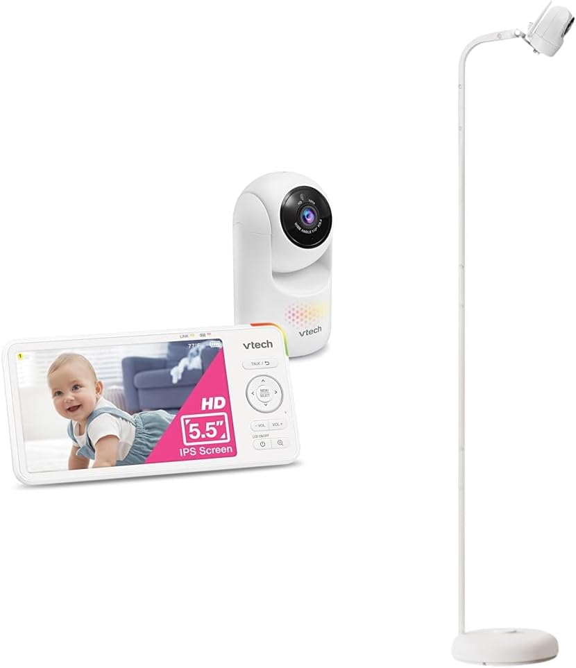 Bundle of VTech Baby Monitor Advanced HD Plus + Baby Monitor Floor Stand