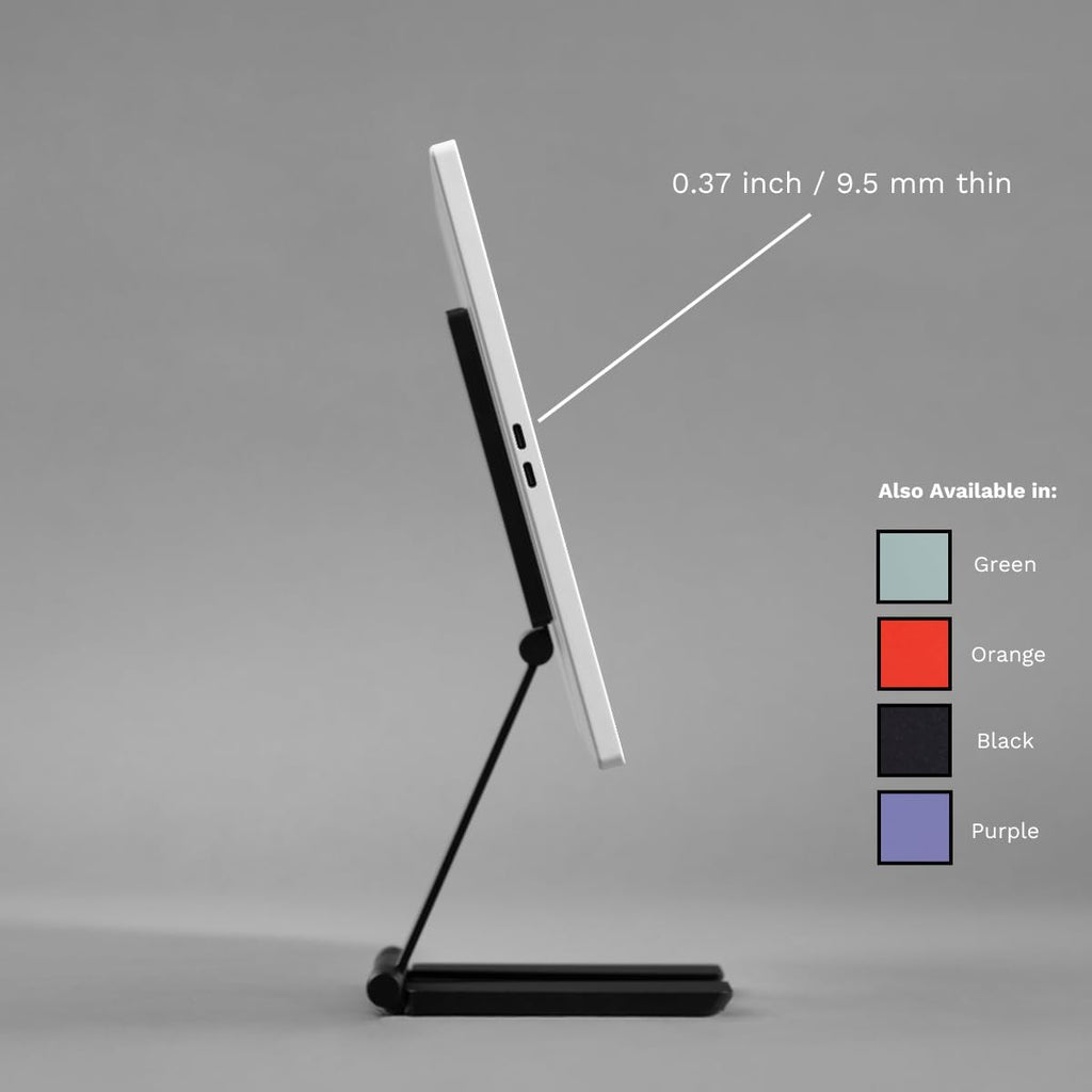 Espresso Lite 15 Portable Monitor (Black) – 15.6' Full HD USB-C Display, Single-Cable Power, Ultra-Light Travel Monitor for Laptop, iPad & USB-C Devices