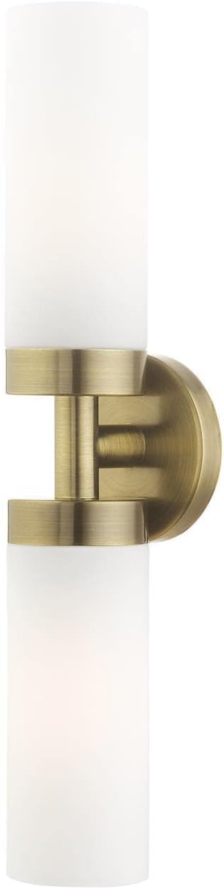 Livex Lighting, 15072-01, Aero, ADA Vanity Sconce, Antique Brass