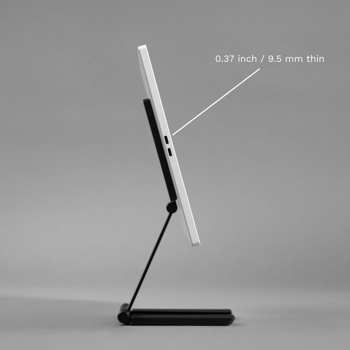 Espresso Lite 15 Portable Monitor (White) – 15.6' Full HD USB-C Display, Single-Cable Power, Ultra-Light Travel Monitor for Laptop, iPad & USB-C Devices