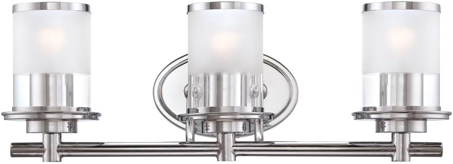 DESIGNERS FOUNTAIN 3-Light Essence Bathroom Vanity Lights Fixture, 23.25 Inch Wall Mount Sconce for Bedroom or Over Mirror, Old Satin Brass, 6693-OSB