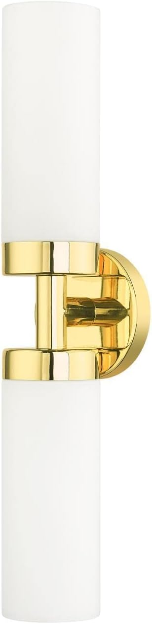 Livex Lighting, 15072-02, Aero, ADA Vanity Sconce, Polished Brass