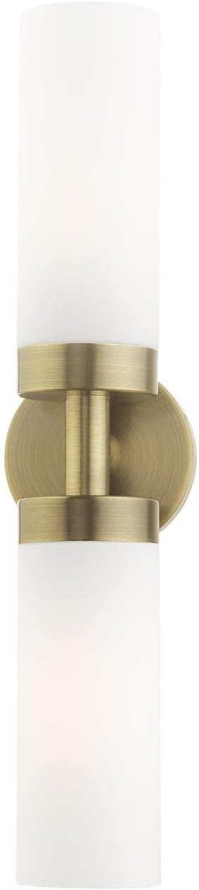 Livex Lighting, 15072-01, Aero, ADA Vanity Sconce, Antique Brass