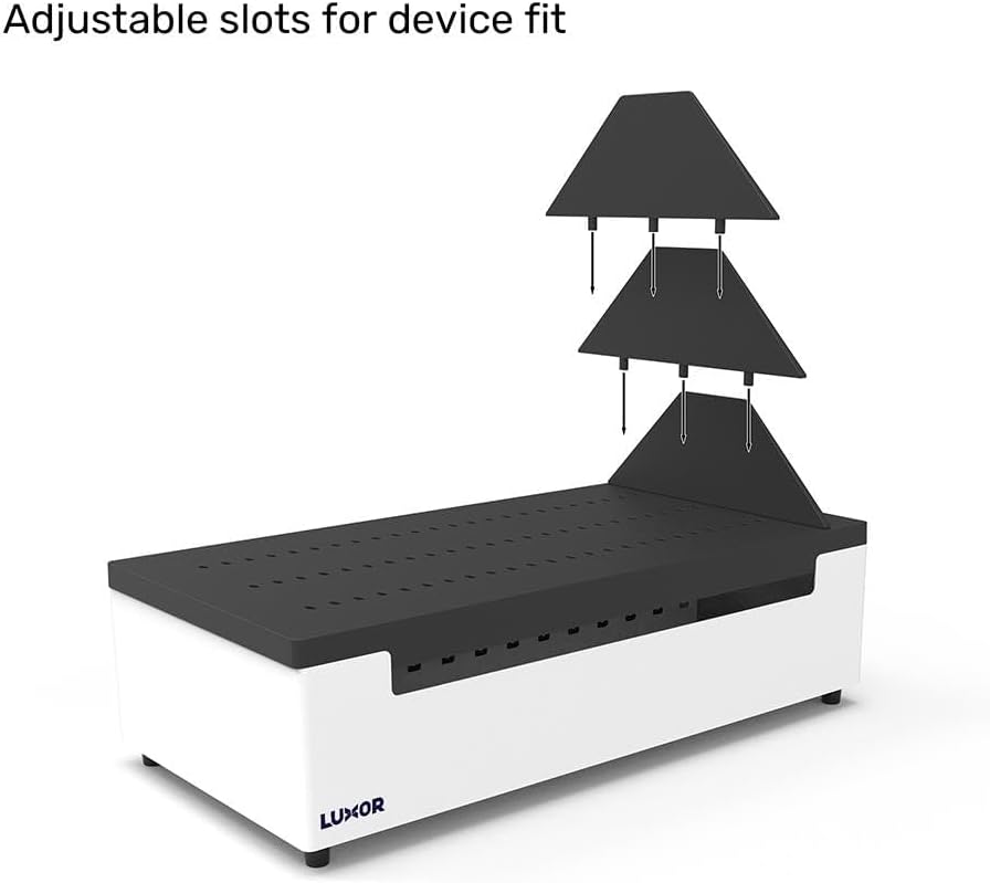 Luxor 12-Port USB Type-C Charging Station, 45W Fast Charging, Pre-Wired Power Hub, Multi-Device USB-C Charger for Laptops, Tablets, Phones – Ideal for Classrooms, Offices, and Shared Spaces