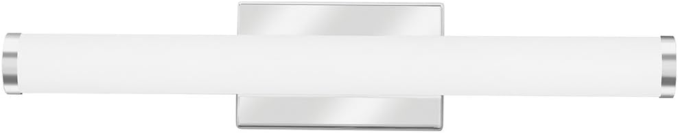 Lithonia Lighting FMVCCLS 24IN MVOLT 30K35K40K 90CRI KR M6 LED Contemporary Cylinder Vanity Light with Switchable Color Temperature, 3000k, 2-Foot, Chrome
