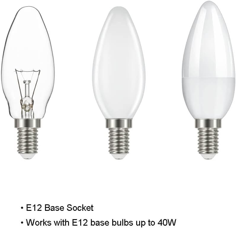 XiNBEi Lighting Wall Light Set of Two, Modern Bedroom Wall Lamp with White Fabric Shade Chrome Bathroom Vanity Wall Light with Crytal Ball Accent for Bedroom Living Room Corridor Kitchen