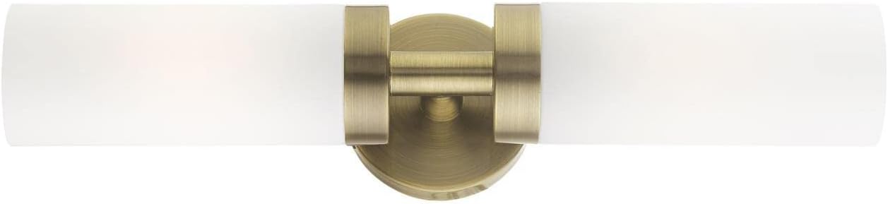 Livex Lighting, 15072-01, Aero, ADA Vanity Sconce, Antique Brass
