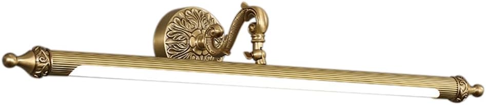 Aiwen LED Vanity Light Fixture 12W 27.95 inch Bath Vanity Lights with PC Lamp Shade Retro Artwork Picture Lighs Wall Sconces for Dressing Bathroom Lighting 3 Color Temperature