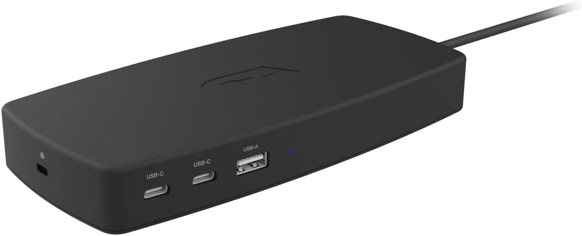 Cyber Acoustics Universal Docking Station (DS-6000) – USB-C with 3 4K HDMI Displays, 6 USB Ports, Ethernet Port, 100W Power for Laptop, Windows & Mac Compatible, TAA Compliant