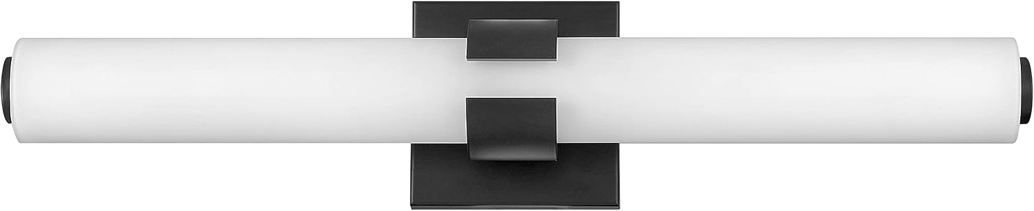 Hinkley Aiden Collection 22.75' Integrated LED 35W Bathroom Vanity Light Fixture, Black