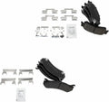 Brake Pads Set 8pcs Disc Brake Kit Front Rear for Chevy Silverado 2014-2018 & GMC Sierra 2015-2018, Cadillac Escalade 2015-2017 Silver Posi Semi Metallic Ceramic BFA14328
