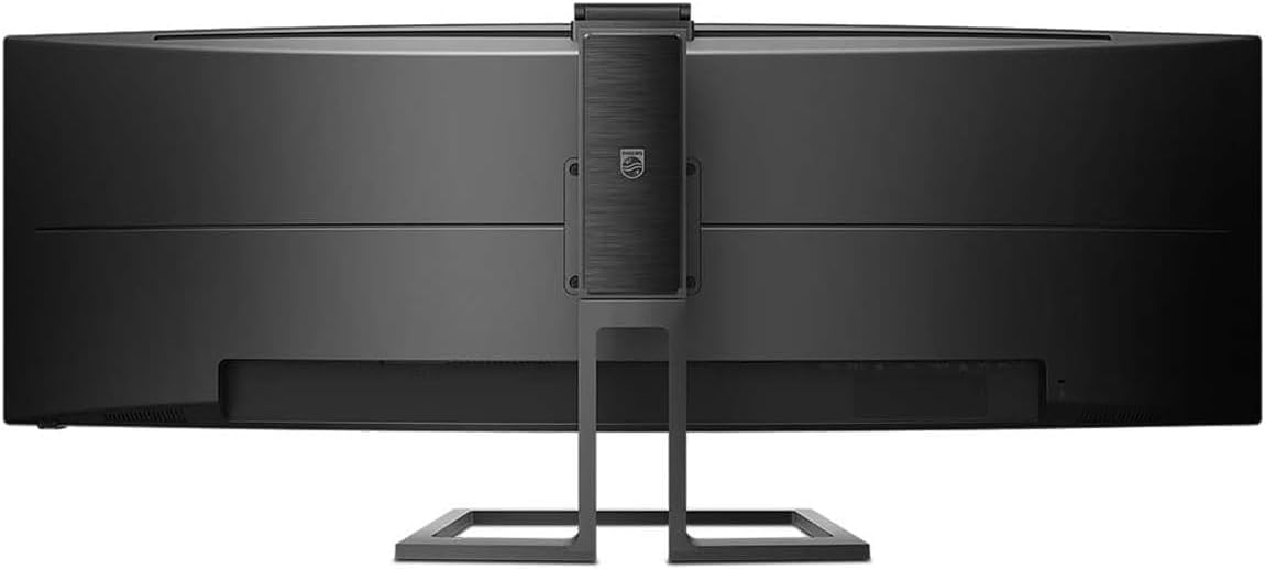 PHILIPS Brilliance 499P9H 49' SuperWide Curved Monitor, Dual QHD 5120x1440 32:9, USB-C Docking, KVM Switch, HDMI/DisplayPort, Windows Hello Pop-Up Webcam, SmartErgoBase, LightSensor (Renewed)