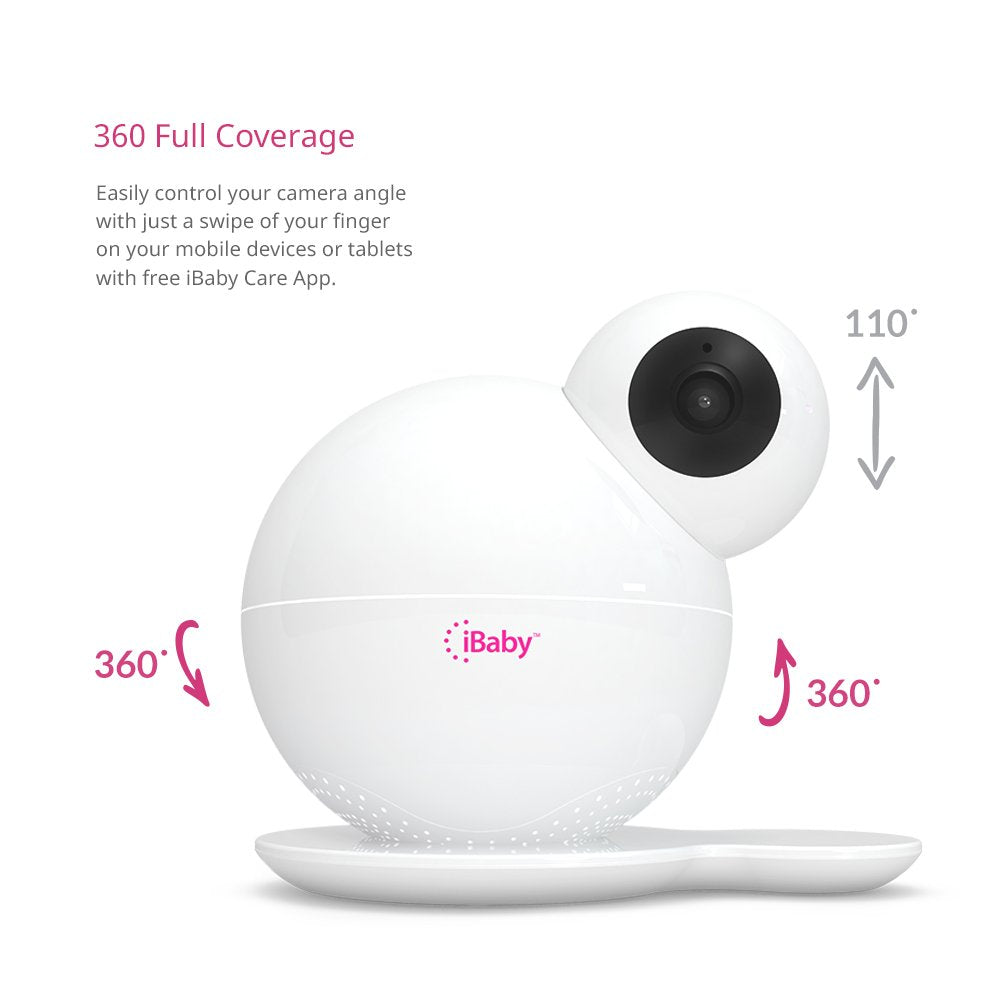 iBaby Monitor M6S, Smart Wifi Enabled Total Baby Care System 1080p Wireless Infant Safety Camera Kit with Wi-Fi Speakers, Night Vision, 360° Pan and 110° tilt