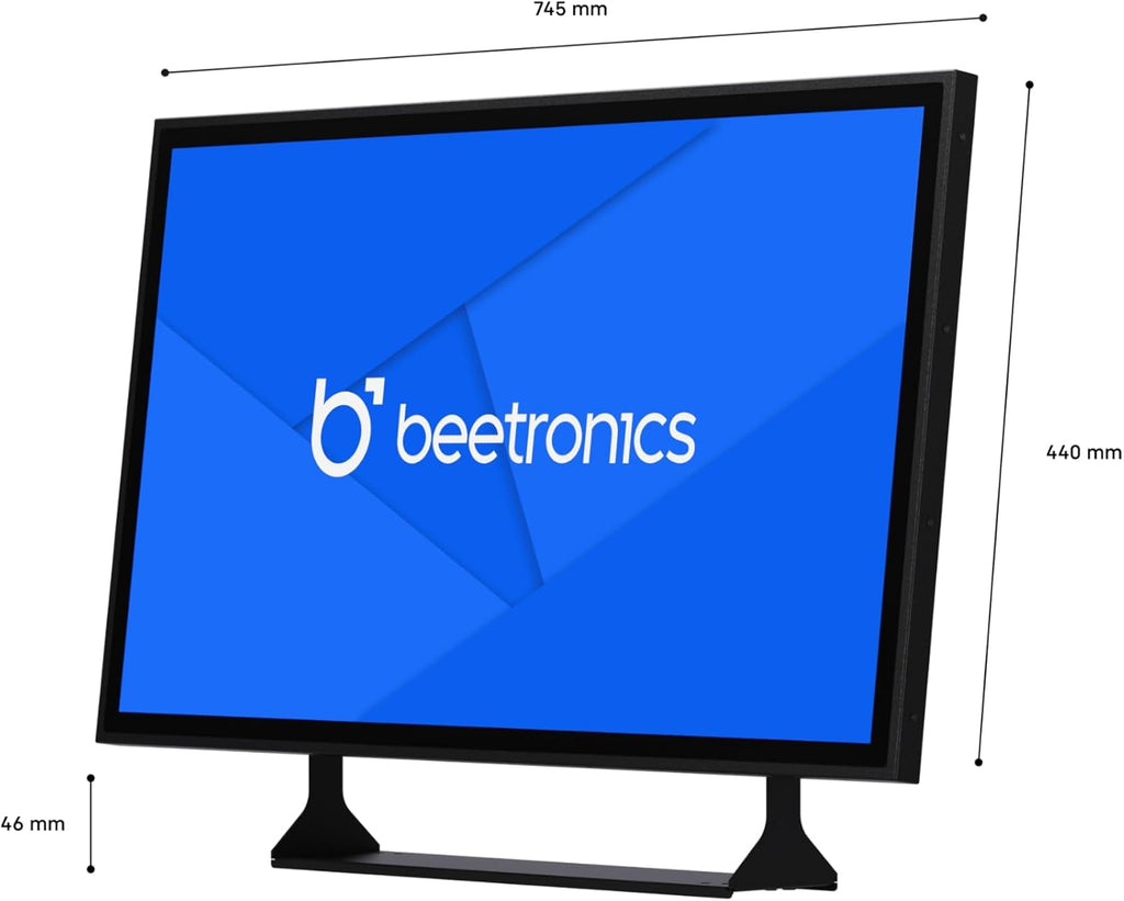 Beetronics 32 Inch Touchscreen Monitor | Full HD 1080p | 32TS7M – Industrial-Grade, Professional 10-Point Multi Touch Display for PC, Mac, Linux – HDMI, DisplayPort, USB-C, VGA Inputs
