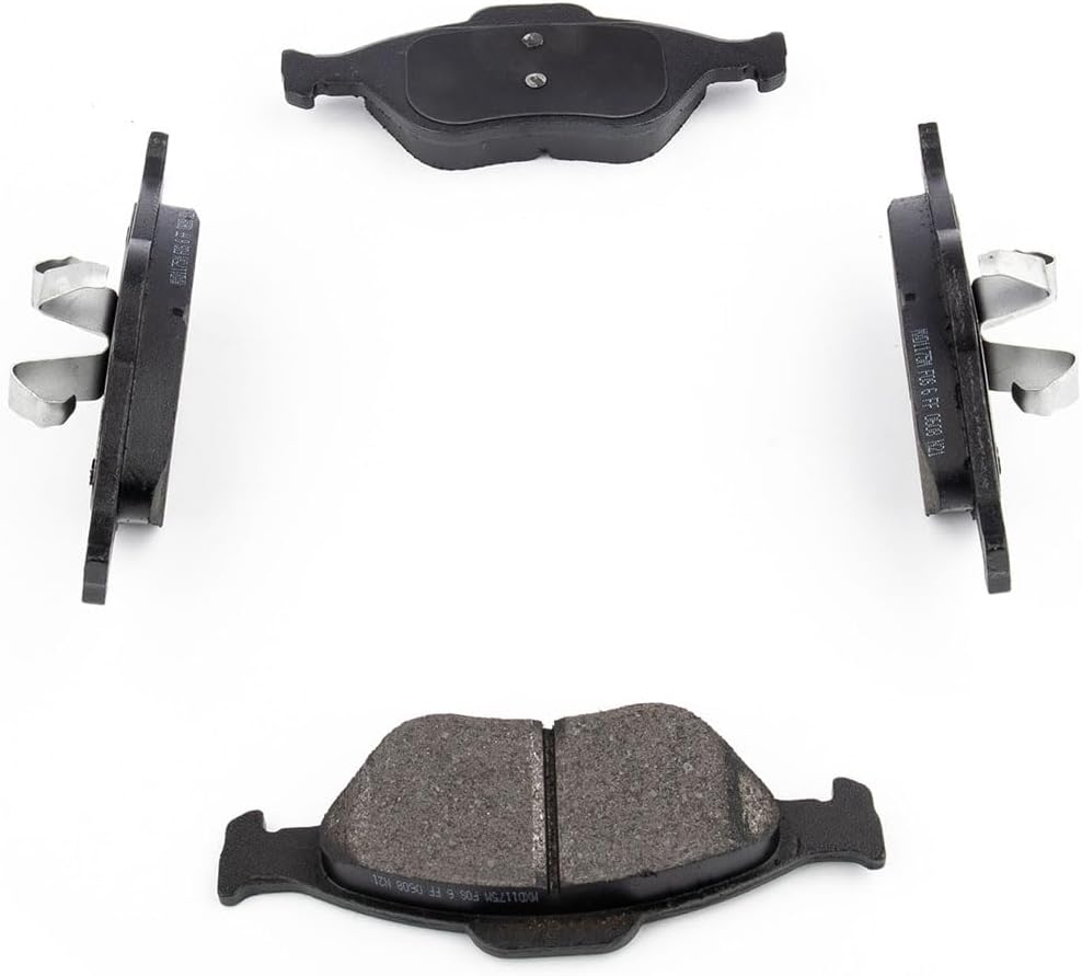 Front Brake Kit fits Ford EcoSport 2.0L 2004 2005 2006 2007 2008 2009 2010 2011 2012, fits Fiesta 1.6L 2005 2006 2007 2008 2009, Brake Pads and Rotors Kit Replace 3-PC Set