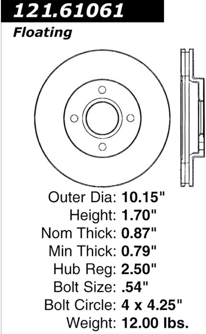 Front Brakes and Rotors Brake Kit, Rotors and Pads 4Pcs Parjanyay for Ford EcoSport 2.0L Manual 2007-2012, for Ford EcoSport 2.0L 2004-2006, for Ford Fiesta 1.6L 2005-2009, for Ford Fiesta 2.0L 2008