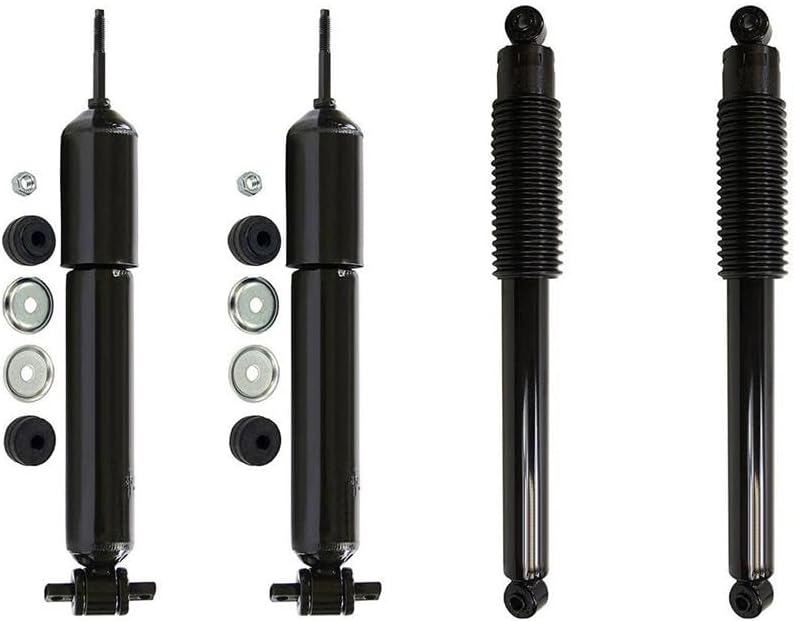 Shocks Kit Front and Rear, Shock Absorber Replacement - Car Shocks Set 4 fits Chevy Silverado 1500 Classic 2007-2007 fits GMC Sierra 1500 1999-2006 fits GMC Sierra 1500 Classic 2007-2007