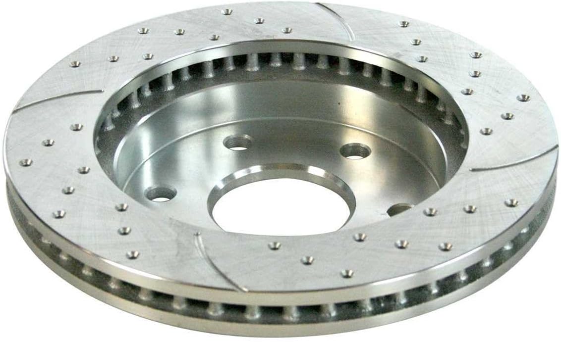Replacement Front Drilled Slotted Brake Rotors and Pads for 2007 Chevy Silverado 1500 Classic Mechanics Choice for Chevrolet