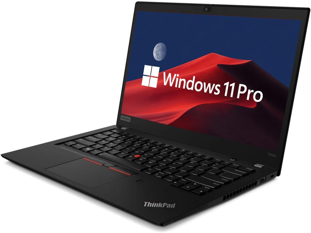 Lenovo ThinkPad T490s 14' FHD Business Laptop Computer, Intel Core i7-8565U Notebook PC, 8GB DDR4 RAM, 512GB SSD, Backlit Keyboard, Webcam, WiFi BT, Windows 11 Pro (Renewed)
