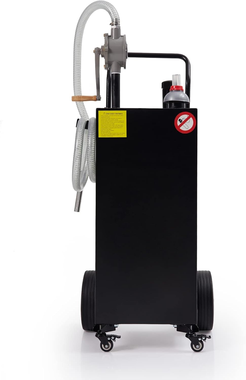 40 gal Gas Caddy with Pump - Portable Fuel Tank Gasoline Storage Tank for Boat, Car,Garden, Lawnmower, ATV