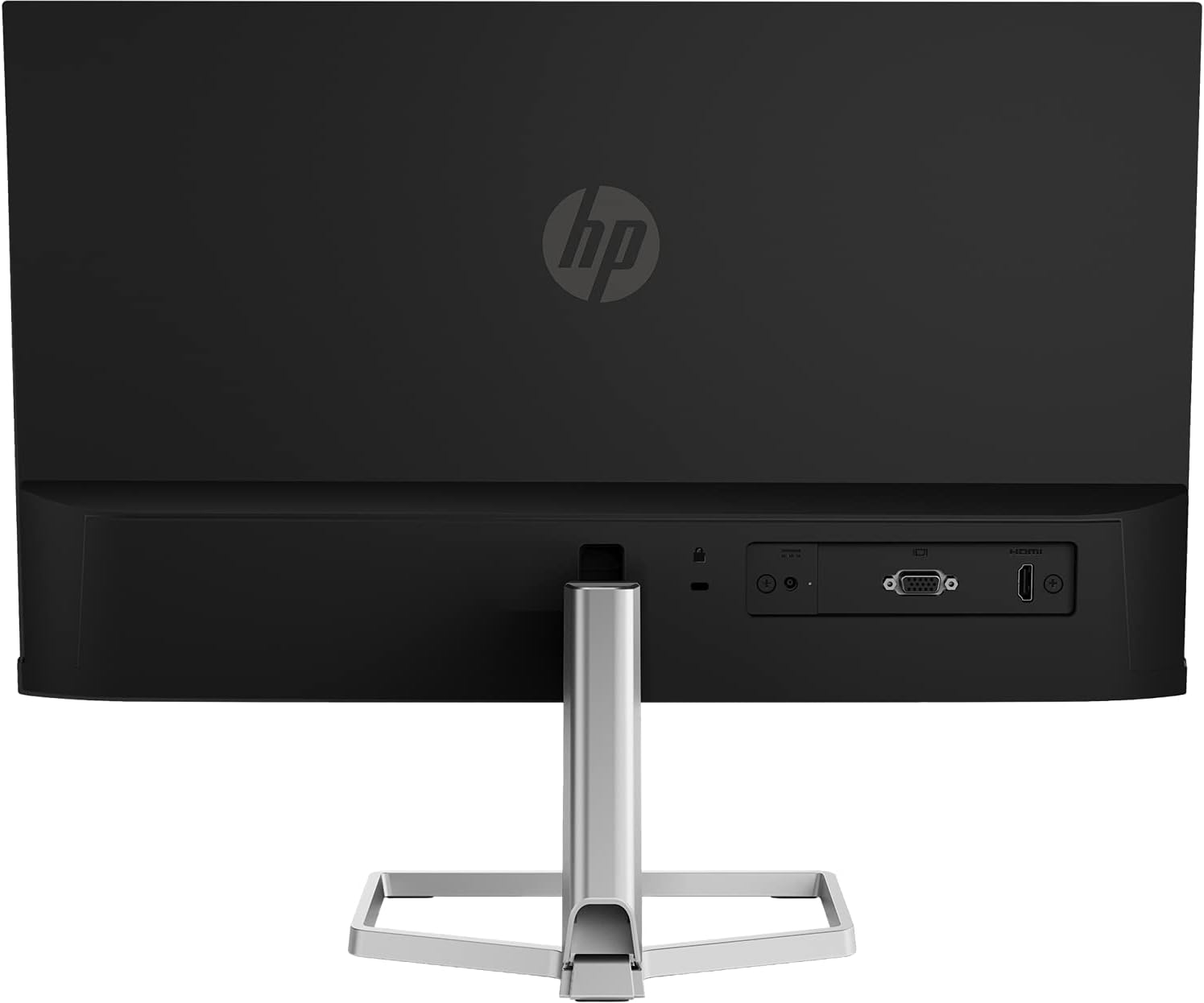 HP 22 IPS 1080P FreeSync Monitor Bundle with Docztorm Dock, 22 inch IPS (1920 x 1080) Display, HDMI, VGA, Adjustable Tilt, Ideal for Home & Business, Black & Silver 2 Pack