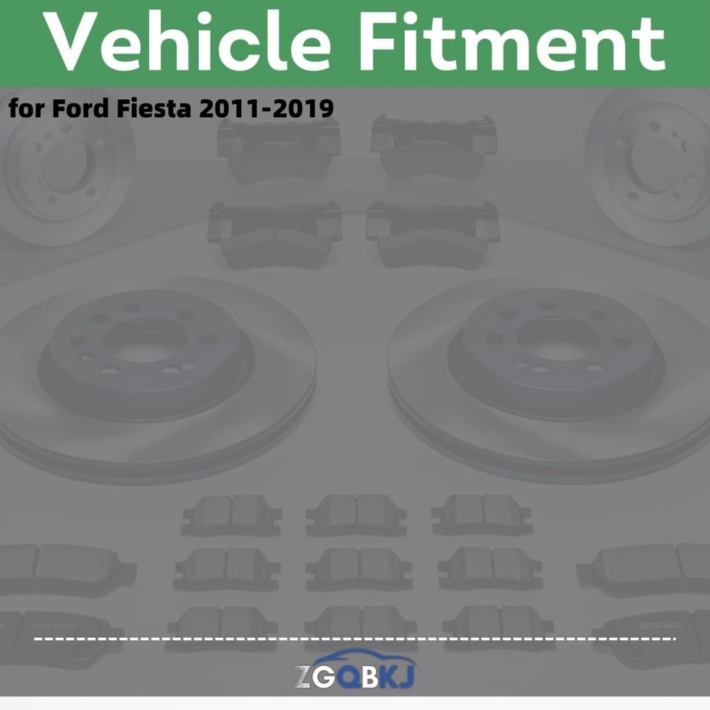 Brake Kit Front Brake Pads and Rotors Kit (258mm) for Ford Fiesta 1.6L 2011 2012 2013 2014 2015 2016 2017 2018 2019 for Ford Fiesta 1.0L 2014 2015 2016 2017 Replacement Brakes and Rotors