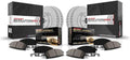 PowerStop Front and Rear Brake Kit for Ford Focus 2016-18 - Fully-Coated Disc Rotors with Z17 Ceramic Brake Pads Replacement, CRK7319