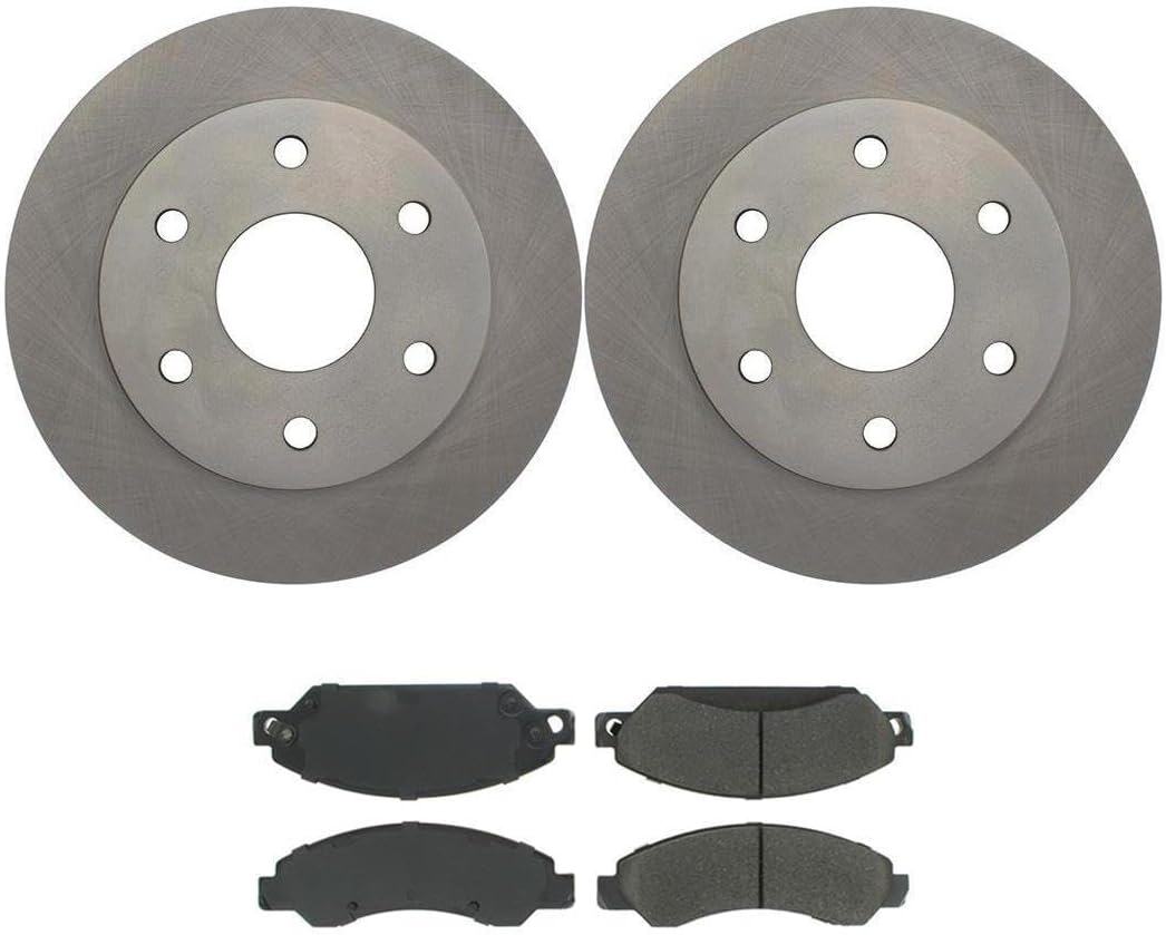 Brake Pads and Rotors Kit - Front Brakes and Rotors, Replacement Brake Kit fits Chevrolet Silverado 1500 Classic 2007-2007 fits Chevy Silverado 1500 Classic 2007-2007