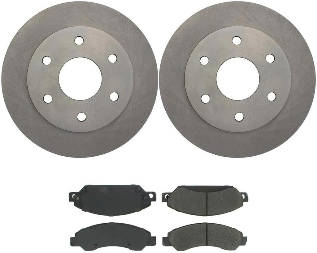 4 Pack Brakes Kit Front Disc Brake Rotors Brakes Pads for Chevy Silverado 1500 Classic 2007-2007 for GMC Sierra 1500 2005-2006 for GMC Sierra 1500 Classic 2007-2007