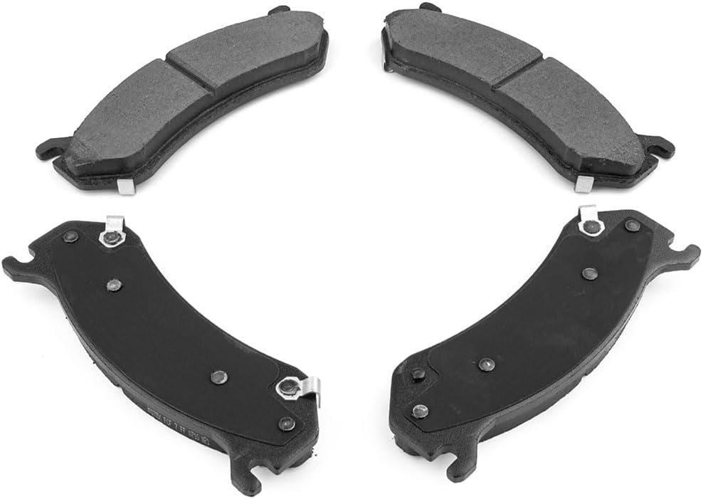 2PCS Ceramic Front Rear Brake Pads Brake Shoes Brake Kit fits Chevy Silverado 1500 Classic 2007-2007 fits GMC Sierra 1500 2005-2006 fits GMC Sierra 1500 Classic 2007-2007