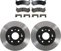(4) Front Brake Pads and Rotors Kit Brake Pads Brake Rotors for Chevrolet Silverado 1500 Classic 2007-2007 for Chevy Silverado 1500 Classic 2007-2007#Replace 121.66057, 18041762