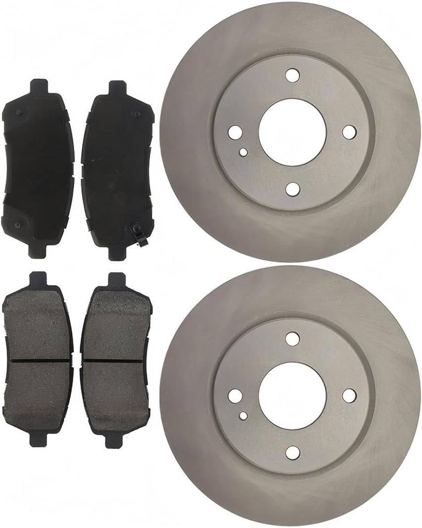 Brake Pad and Rotor Kit Front fits Ford Fiesta 2011 2012 2013 2014 2015 2016 2017 2018 2019 1.6L l4, fits Ford Fiesta 2014 2015 2016 2017 1.0L l3, 1PCS